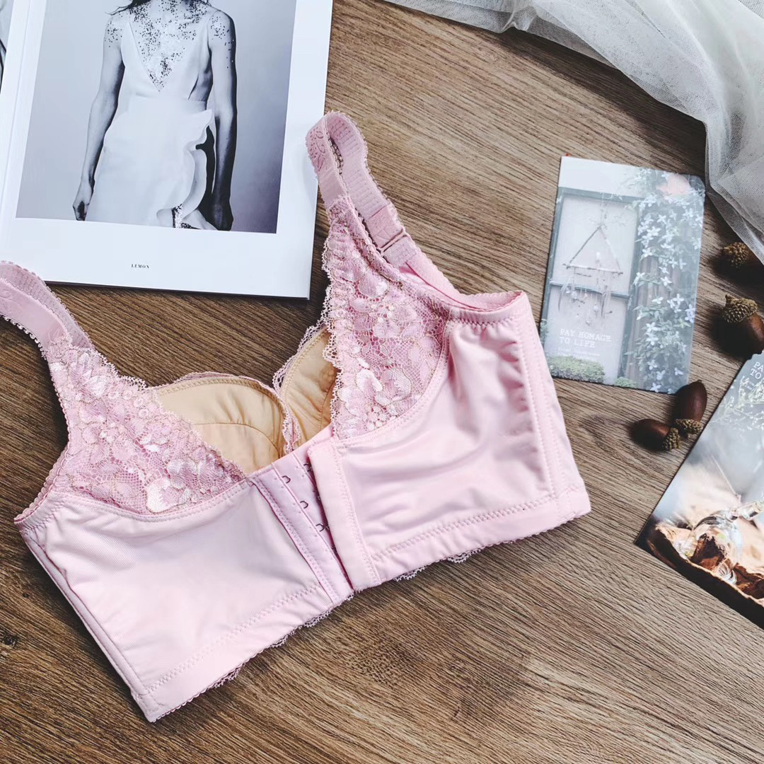 高端保健内衣小胸平胸精油袋加厚上托聚拢加宽侧收副乳调整型文胸