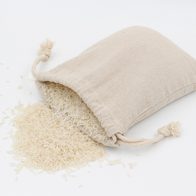 麻布袋深色涤麻收纳束口袋大米杂粮包装袋香包红枣中药袋批发