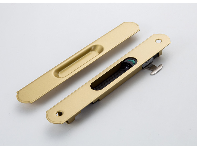 不锈钢门窗锁 推拉门一字条形锁 厨房阳台平移玻璃门90型长锁直供