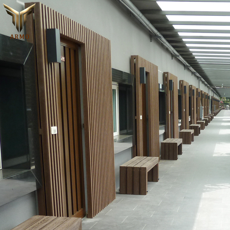 ps塑木景观板材厂家 户外建筑园林格栅塑木 外墙板装饰塑木材料