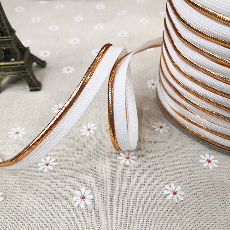 银边滚边绳立体镶边条金边子母带沙发靠垫抱枕服装侧边装饰花边带