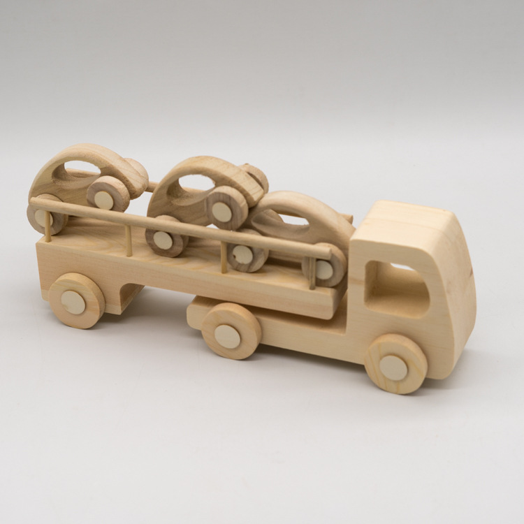 厂家供应实木玩具车木质儿童小汽车创意木制玩具