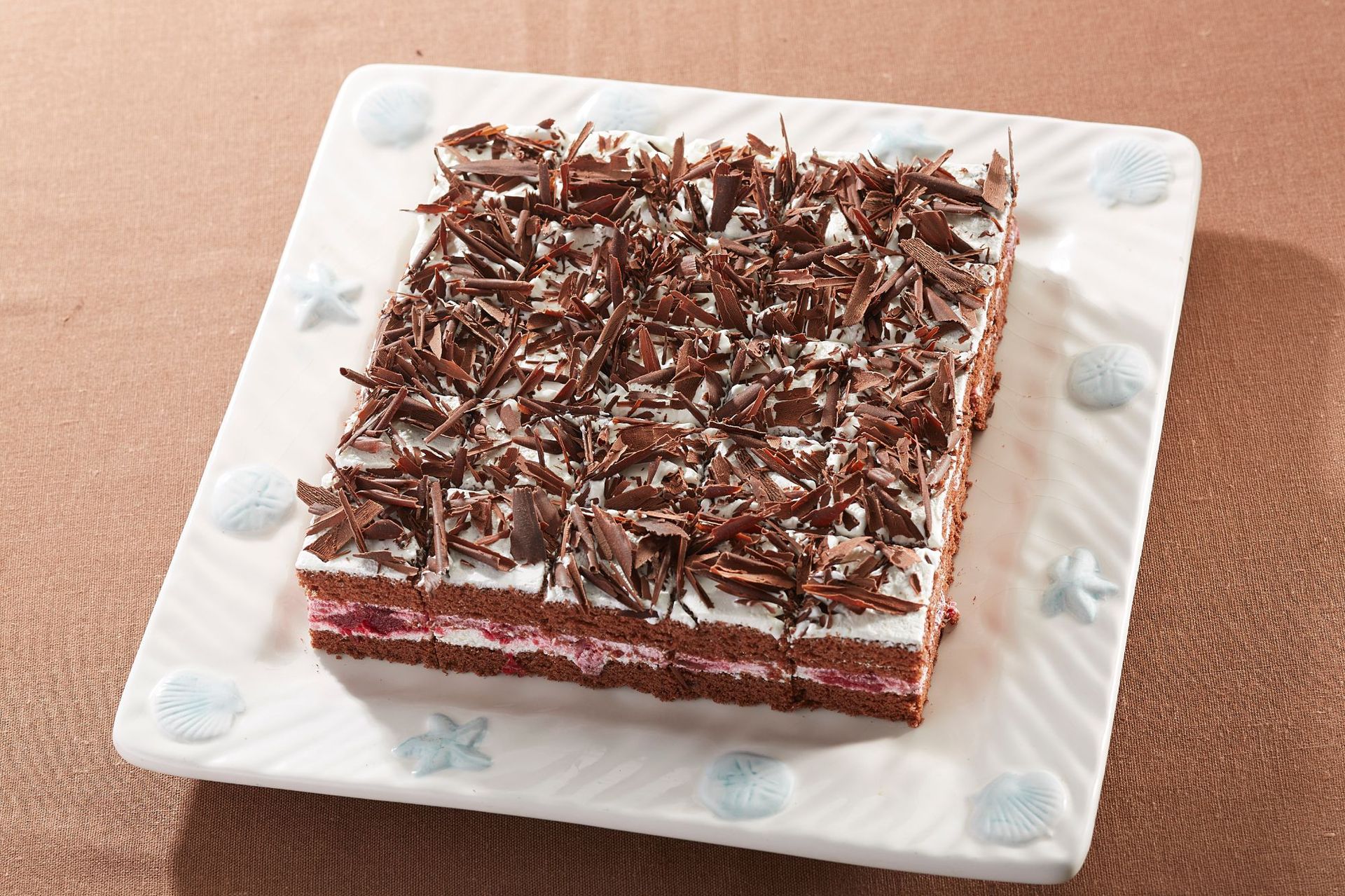 黑森林方块蛋糕甜点巧克力樱桃黑森林生日冷冻蛋糕咖啡厅茶歇甜品