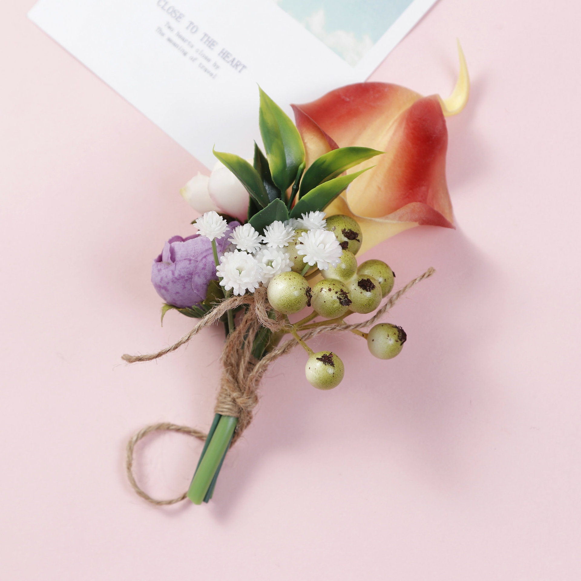 新郎新娘嘉宾贵宾仿真胸花 宴会婚礼胸花马蹄胸花 手腕花