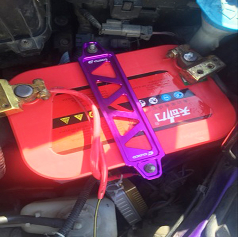 汽车用品汽车改装电池电瓶支架汽车电池固定支架铝合金电瓶电池架