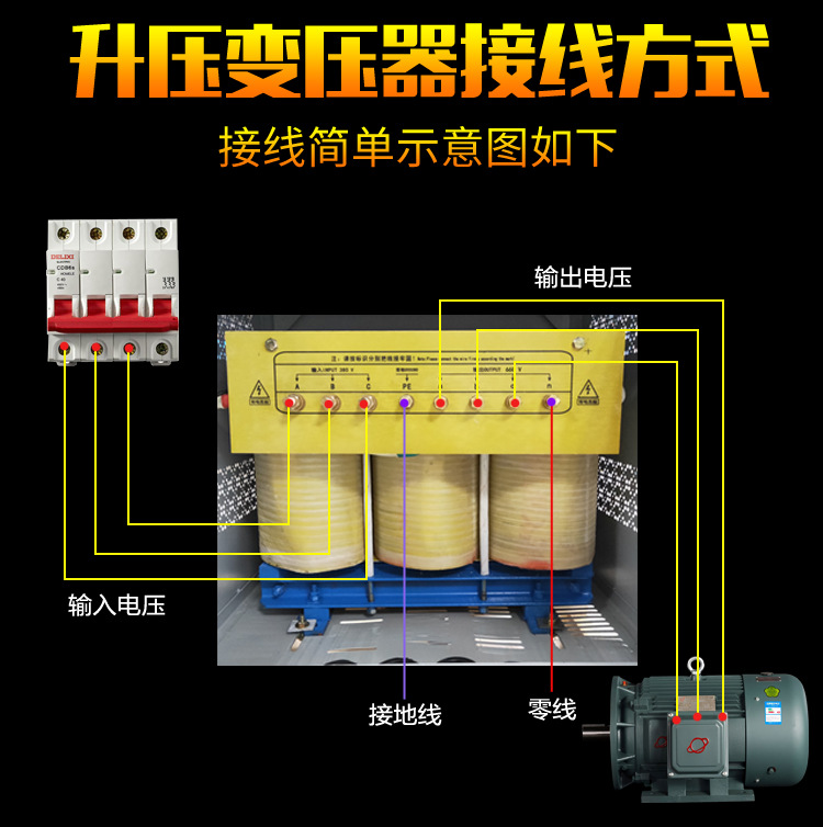 三相升压变压器380v转660v1140v或380v变480v460v440v隔离变压器