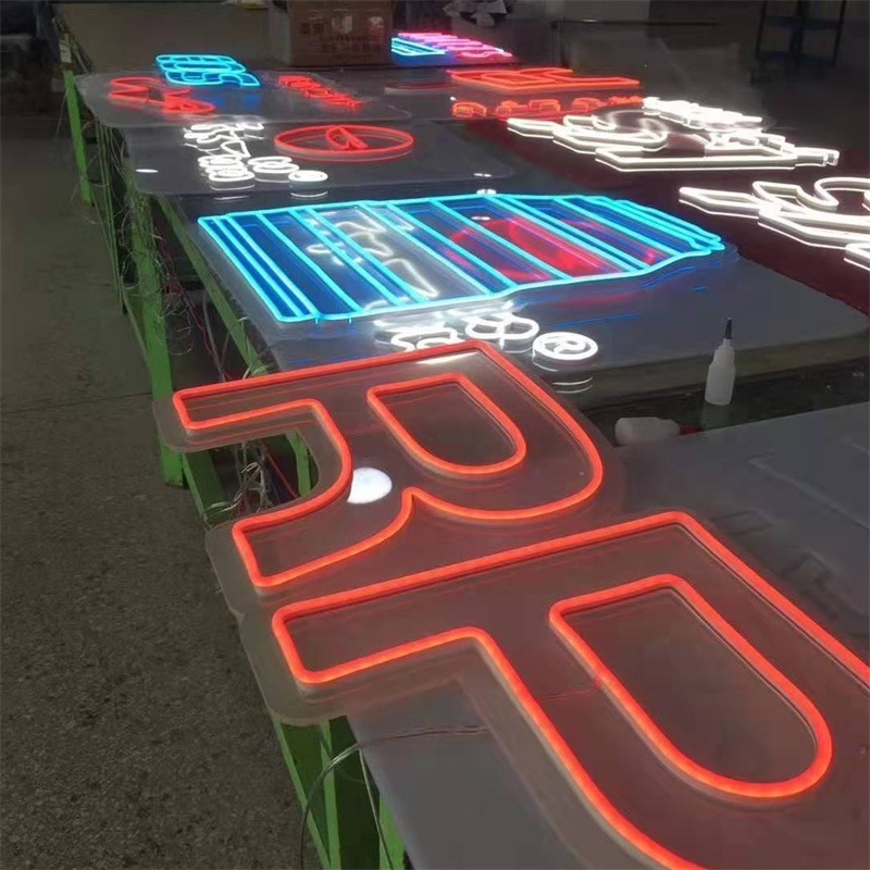 定制 led发光字母招牌造型定制创意柔性灯带安全低压霓虹灯装饰灯