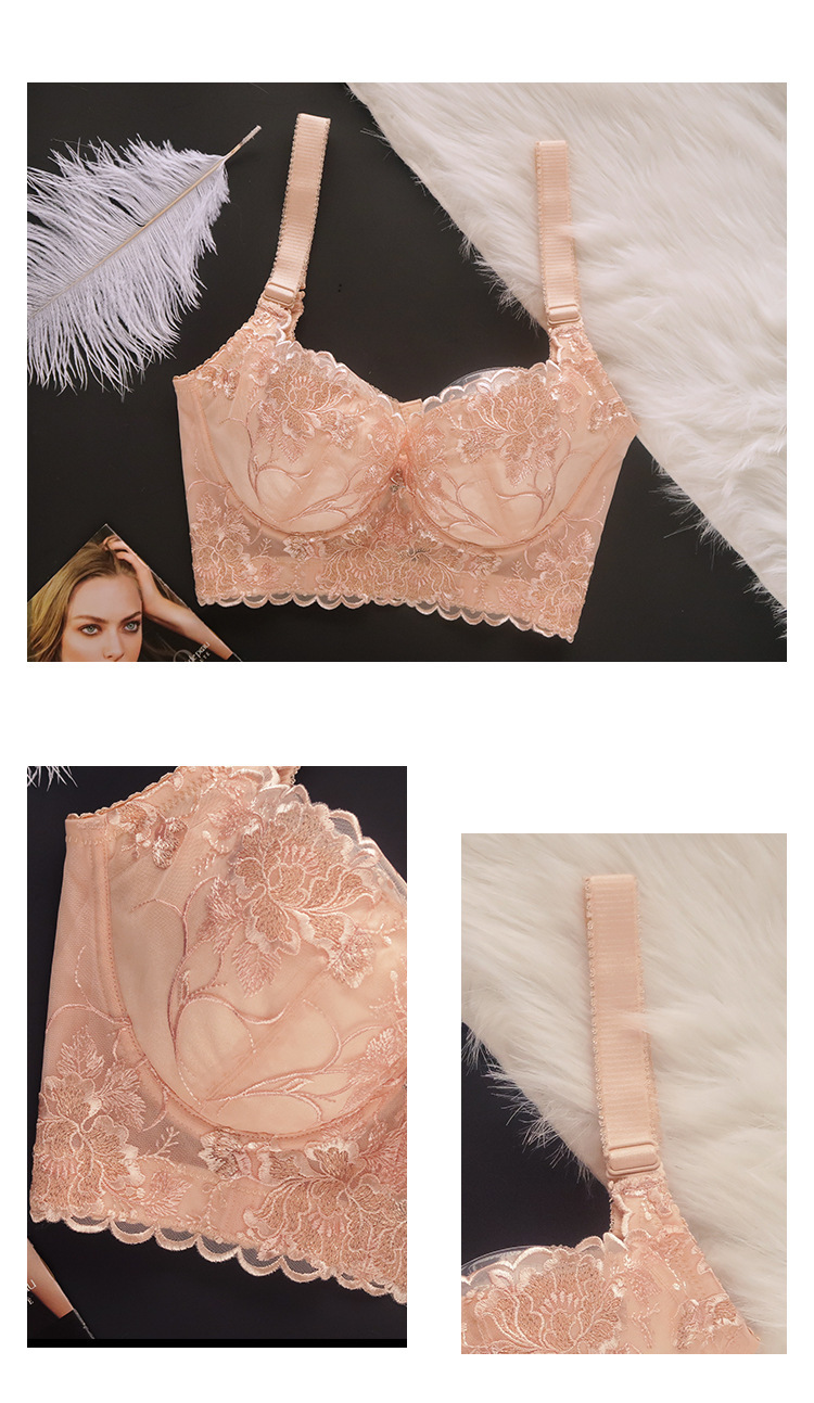 高端丰胸宝调整型文胸收副乳内衣矫正外扩下垂刺绣薄杯软钢圈胸罩