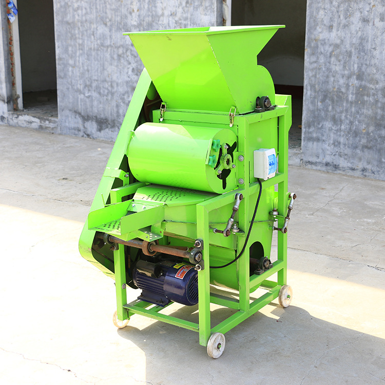 农用花生剥壳机山东生产花生种子脱壳机双风机花生脱粒机扒皮机