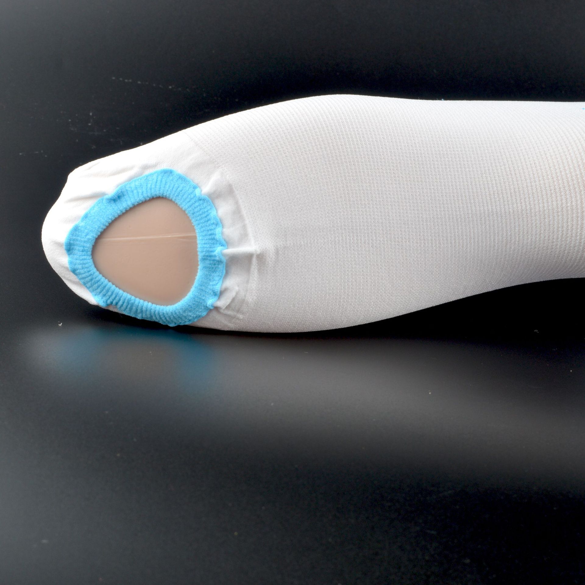 白色压力血栓袜医用弹力袜中筒静脉防曲张医疗保健袜术后探视专用