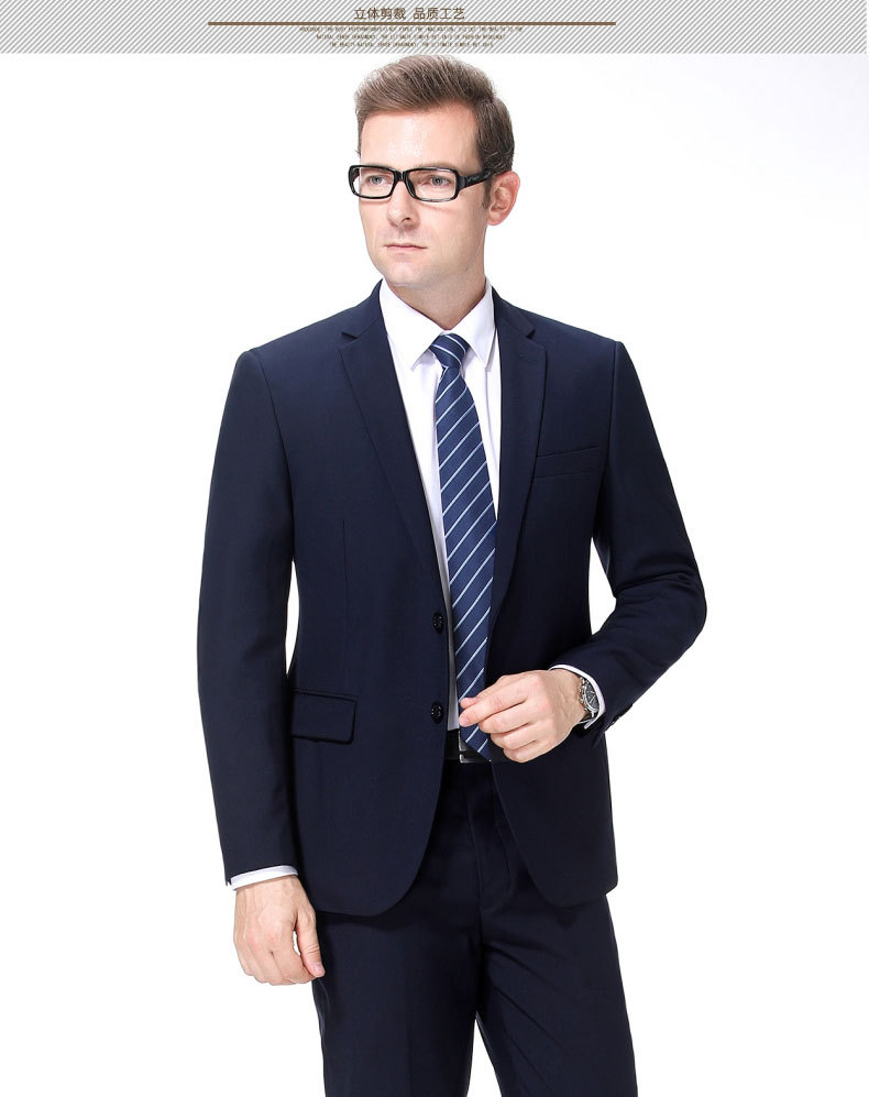 秋冬西服套装男中年商务职业正装西装大码结婚礼服爸爸装一件批发
