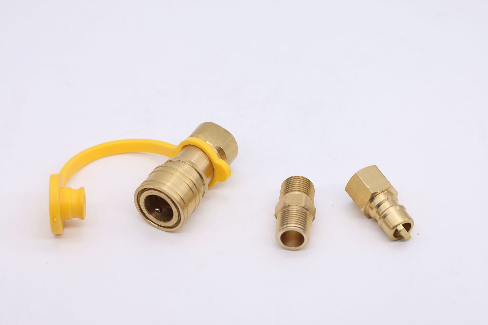 气罐连接适配器气瓶转接头3/8黄铜燃气丙烷转换充气接头组合