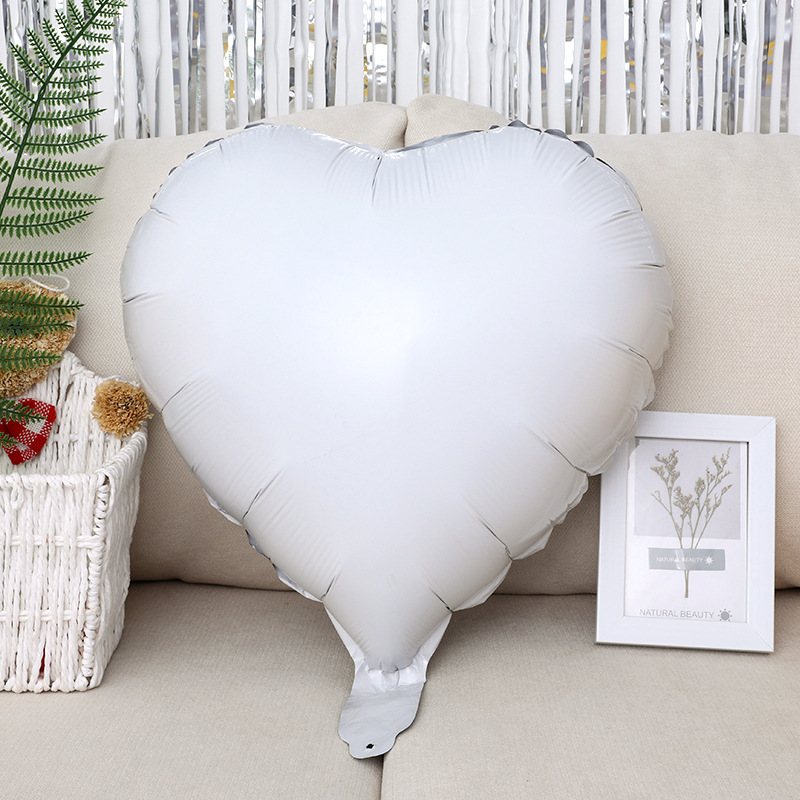 铝膜气球18英寸心形气球婚庆装饰铝箔气球广告气球氦气球批发12色