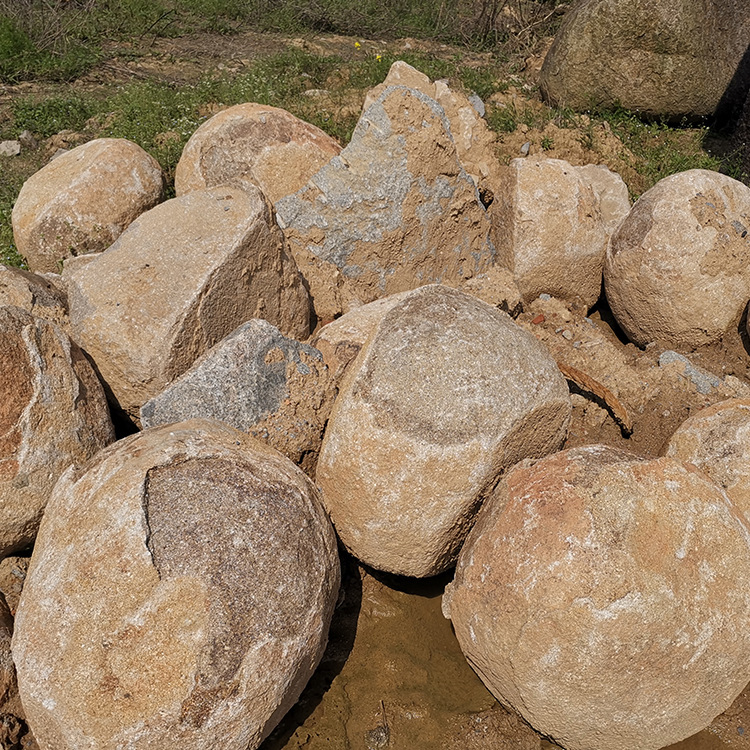 桐庐厂家直销小黄石 水池驳岸黄泥土砌墙体石 园林绿化野山石
