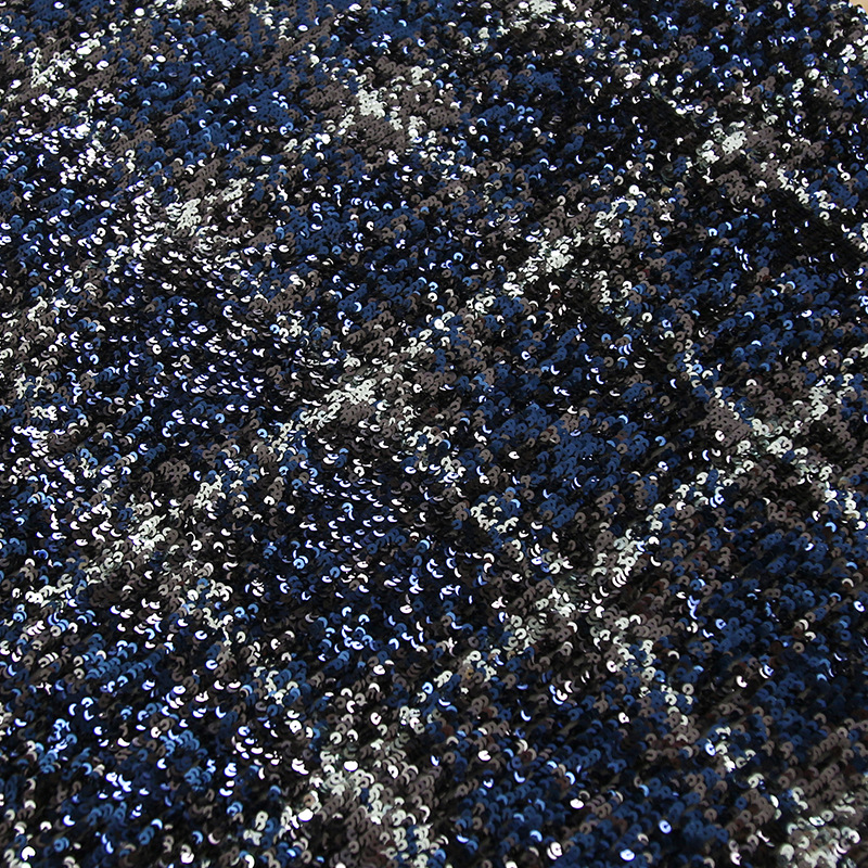 经典多色加密菱形格仿手工泡沫金片绣网纱刺绣时装礼服亮片绣花布