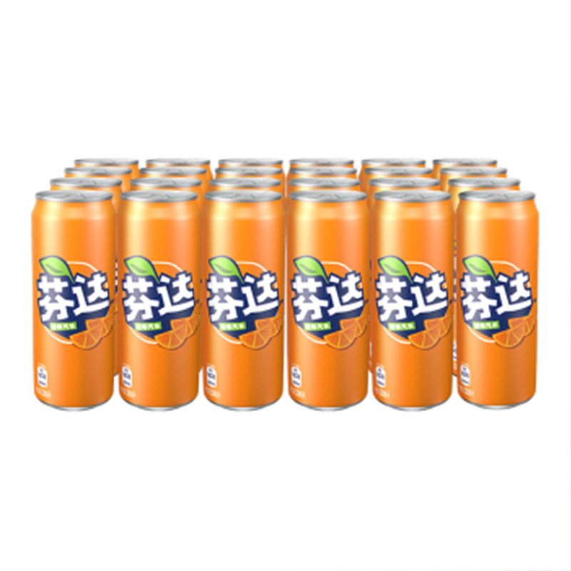 芬达饮料细高罐330ml*24瓶可乐罐整箱普通采购新老包装随机发货