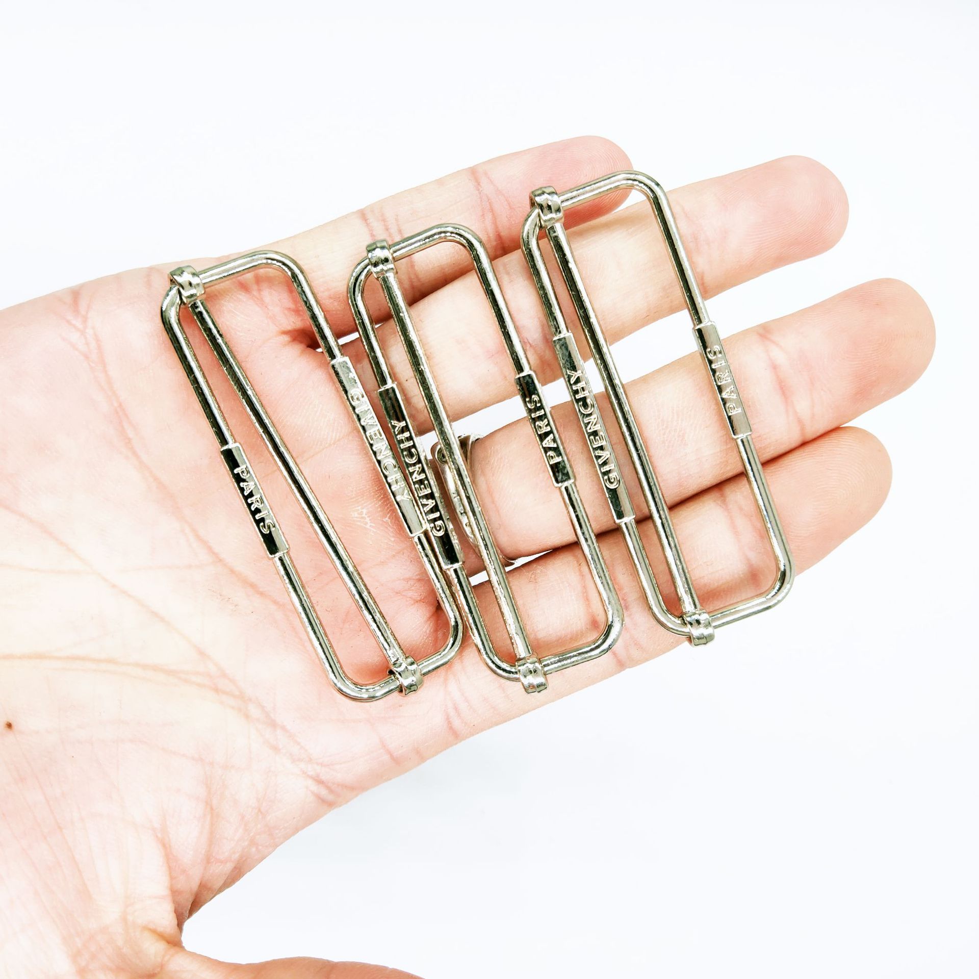 厂家直销 高档金属日字扣 吊带调节扣 三档口 锌合金拉芯扣