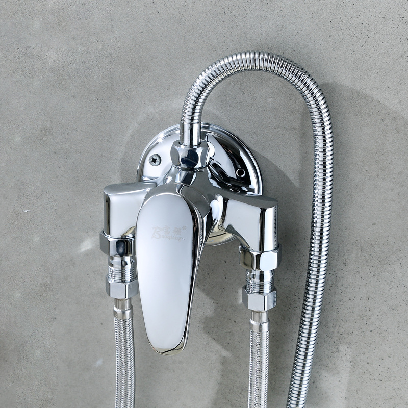 全铜三角淋浴冷热阀 热水器控制开关 明装混水 厂价现货直销