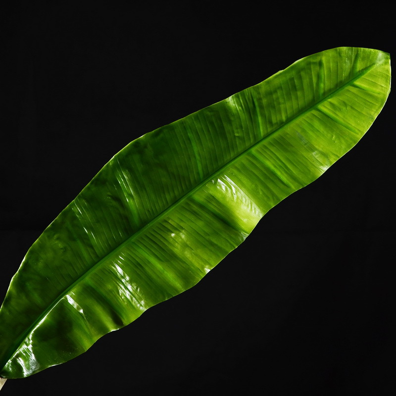 北欧ins风室内家居仿真绿植pu叶子批发芭蕉叶 植物盆栽摆件配材