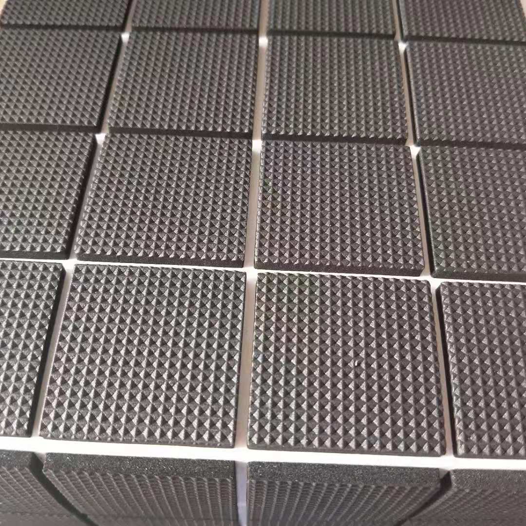 厂家直销定制 黑色自粘eva防滑垫 单面背胶eva泡棉垫防震静音网格