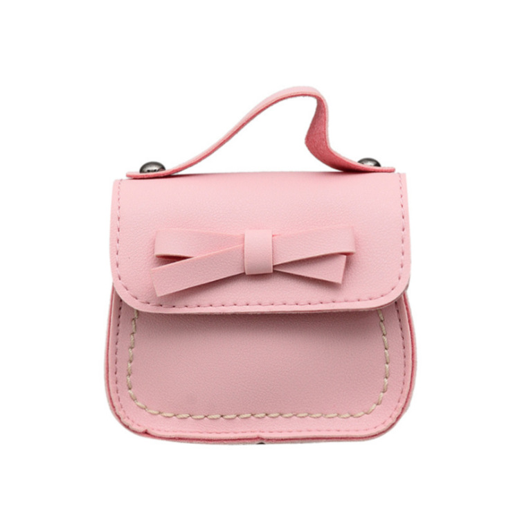 Children's Messenger Bag New Korean Style Girls' Bow Simple Fashion Baby Shoulder Change Accessories Handbag