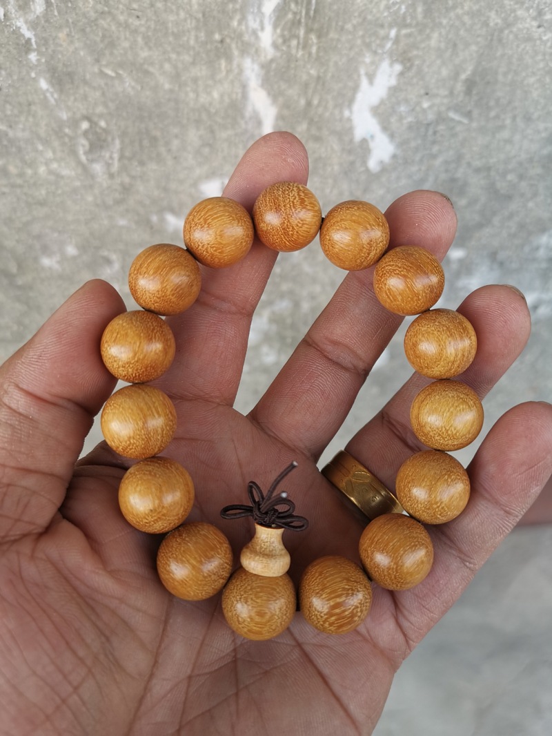 大叶黄杨木2.0佛珠直播微商手串手链企业公司定制商务礼品包装