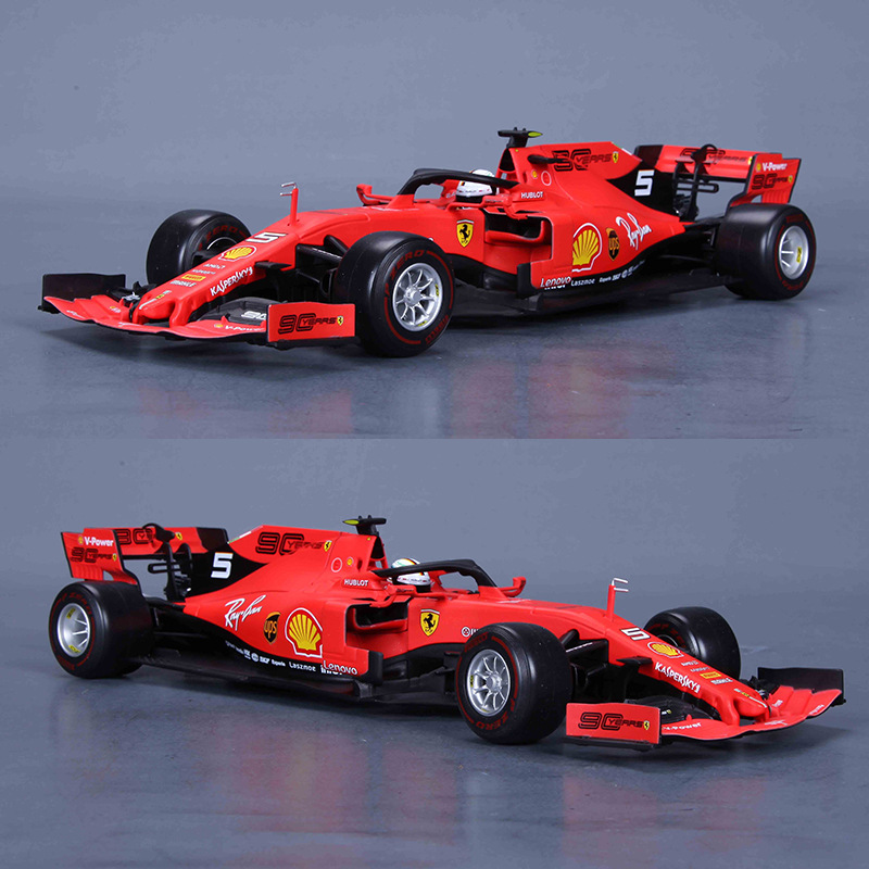 比美高1:18仿真合金赛车模型2019 f1方程式赛车车模sf90赛车玩具
