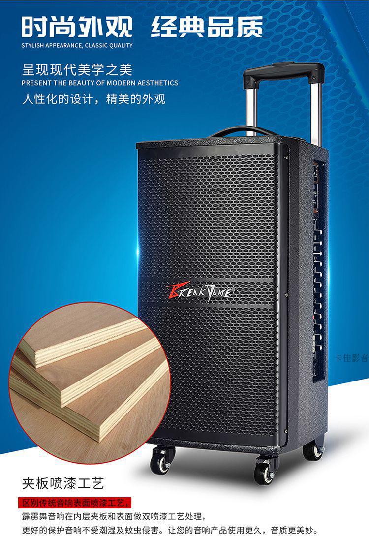 霹雳舞户外音箱电瓶音响弹唱演出演艺广场舞音箱舞台音响bk系列