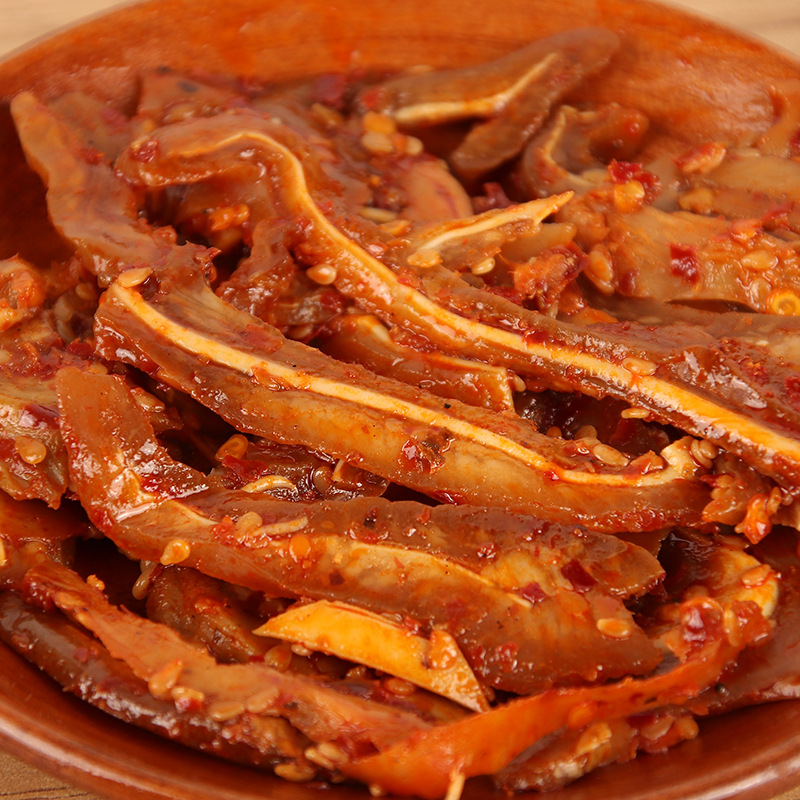 傻妹香辣猪耳65g 绝辣猪耳朵猪肉类零食全肉香辣味熟 休闲零食