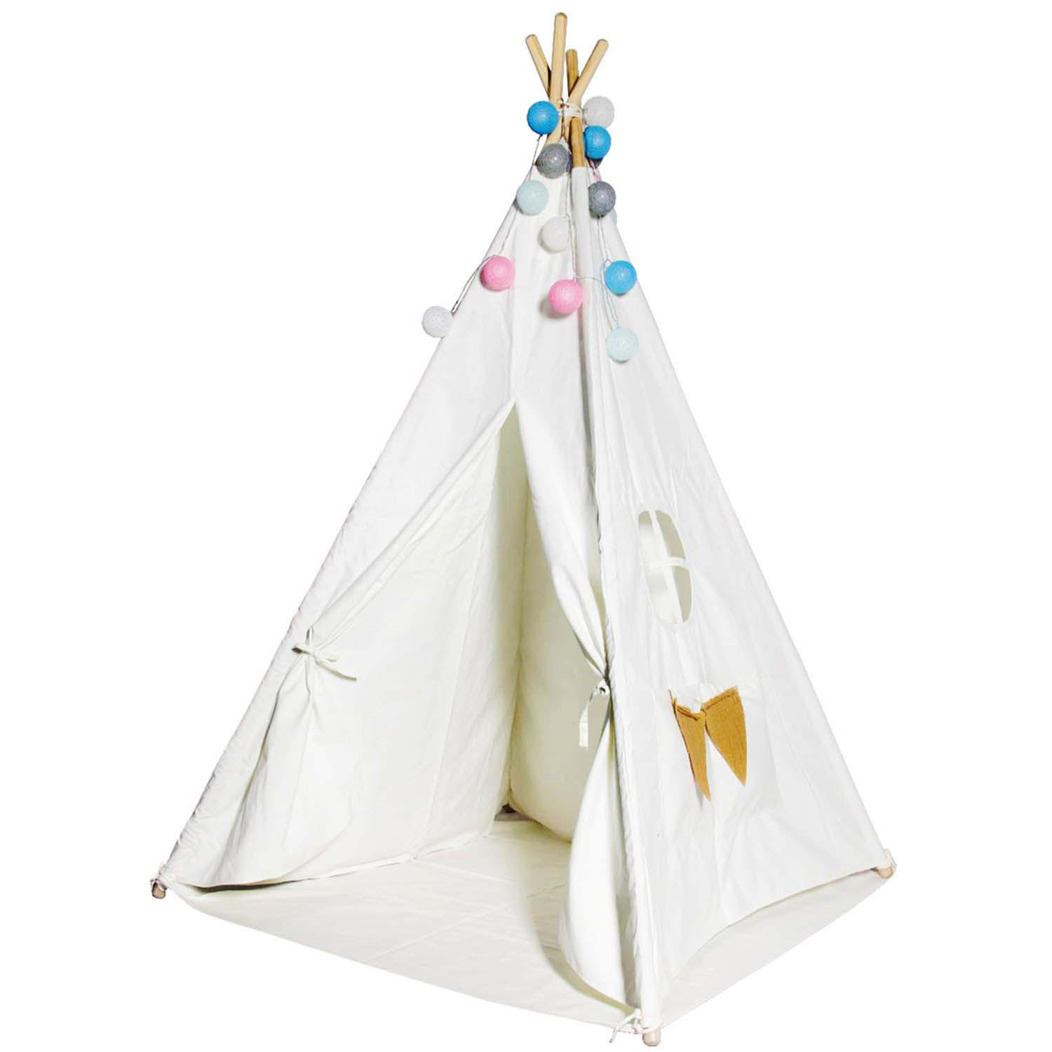 厂家定制爆款室内儿童帐篷游戏屋可折叠印第安帐篷