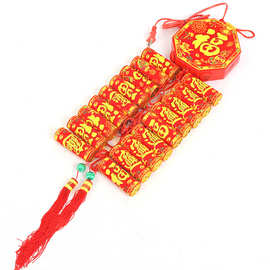 仿真遥控特响双响电子鞭炮 led灯带响电子鞭炮爆竹电子礼花批发