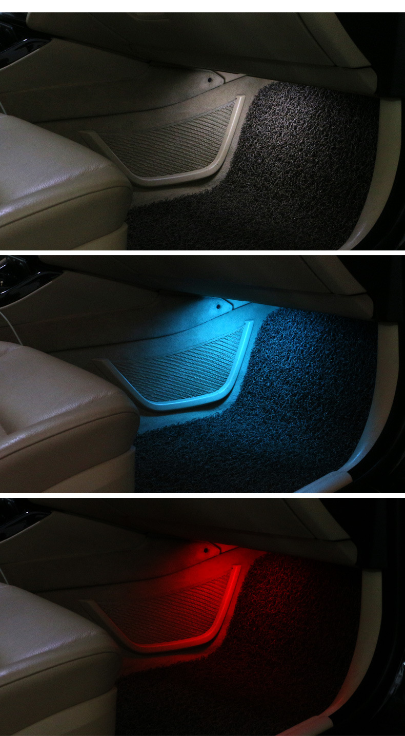 适用大众高尔夫速腾迈腾cc夏朗新帕萨特途观宝来led大众脚灯总成