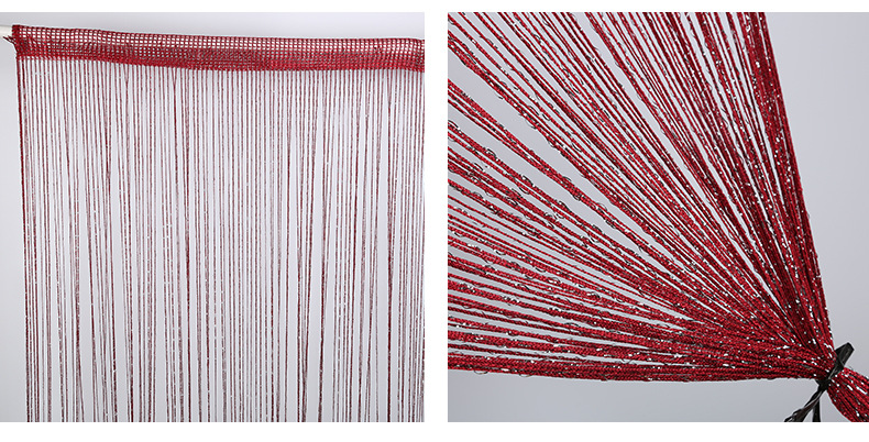 白色扁银婚庆1*2/3*3婚庆装饰线帘隔断门帘 客厅阻断厂家直销批发