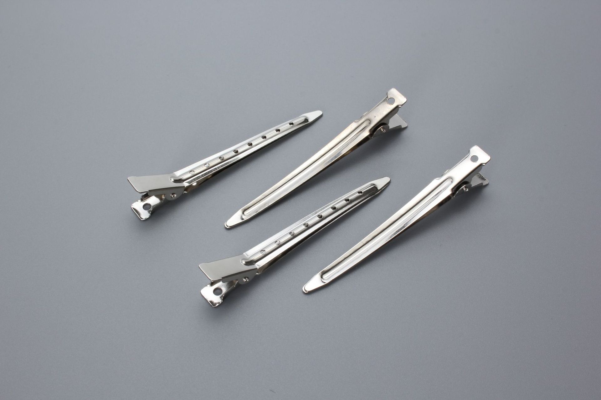 发夹发饰批发9cm鸭夹 八孔发夹 鸭嘴夹 尖夹 弹簧铁发夹 方夹