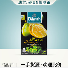 Dilmah迪尔玛 香梨橙子味 水果红茶茶包 斯里兰卡锡兰红茶茶包