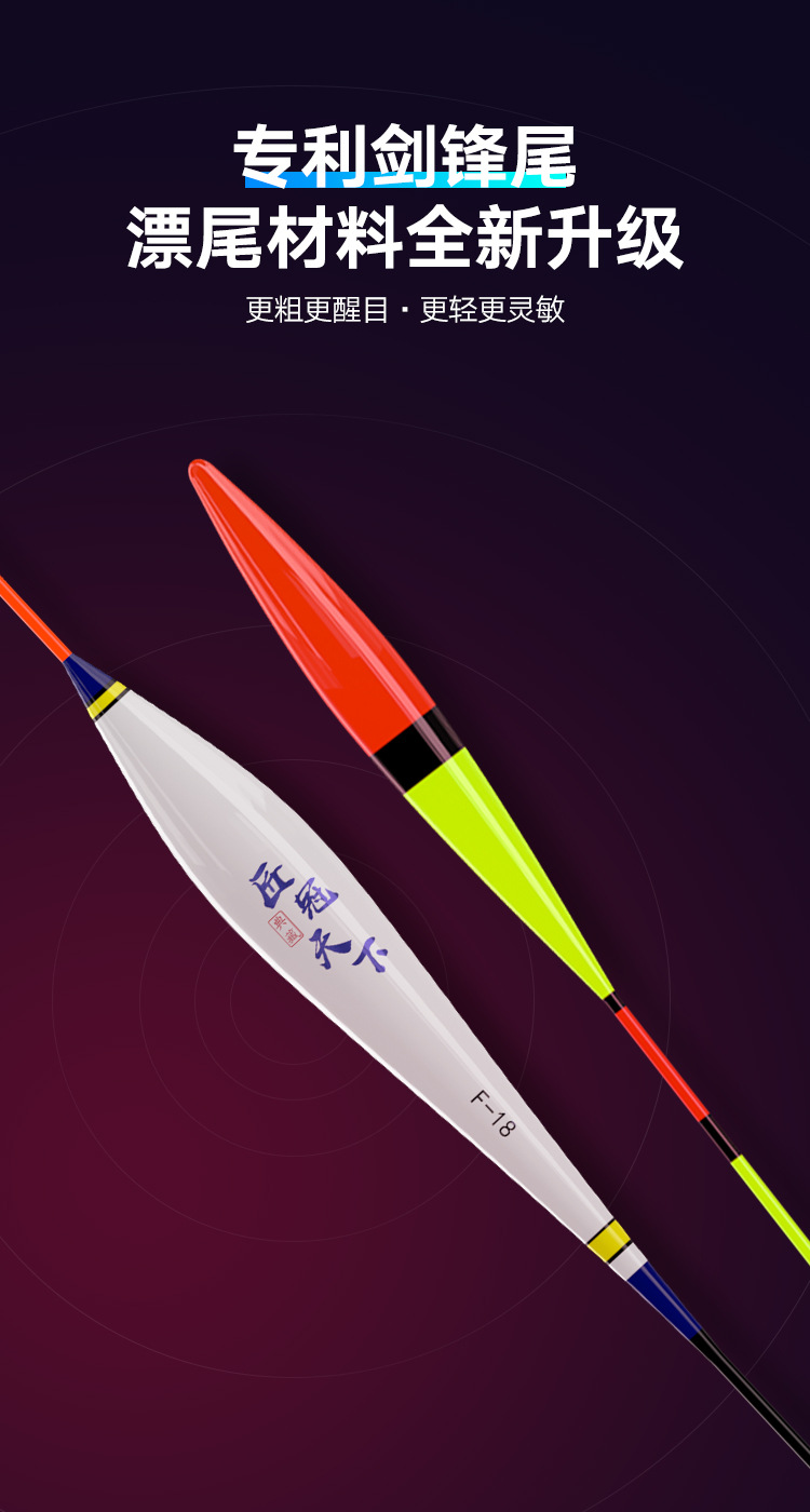 高灵敏超醒目鱼漂剑锋尾加粗鲫鱼鲤鱼近视老花远投大物漂纳米浮漂