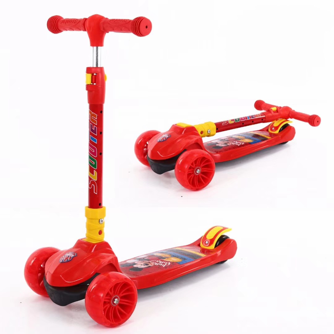 儿童滑板车米高车2-6-14岁带音乐灯光单脚踏板车厂家直发一件代发