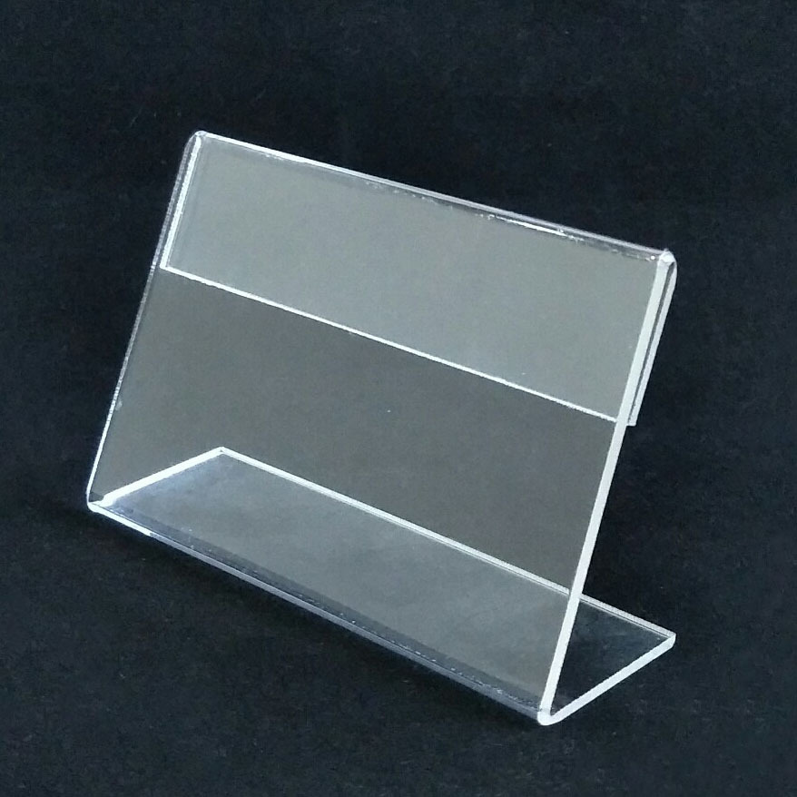 定制亚克力l型台卡 横款桌牌透明展示牌立牌 商品价格牌标价签