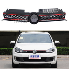 适用大众GOLF MK6高尔夫6 GTI中网前脸蜂窝进气格栅前杠上中网格