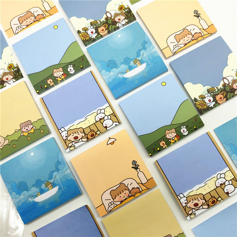 韩国ins风 fommy森林女孩 便签本可撕便携 留言便利贴 备忘录小本