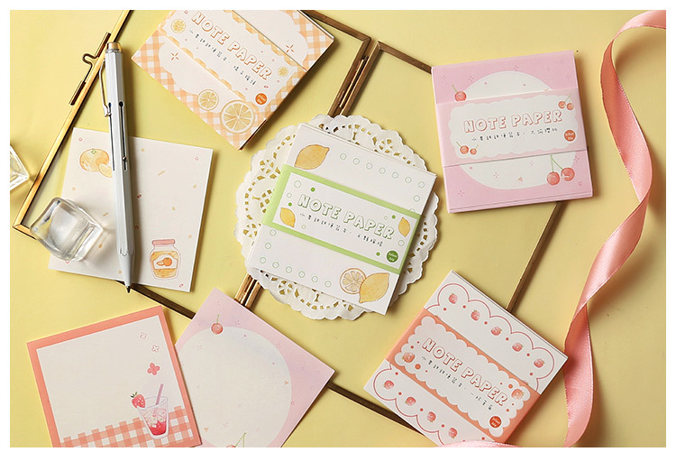 me便签纸 水果甜甜系列 清新创意手帐装饰留言随身便签本