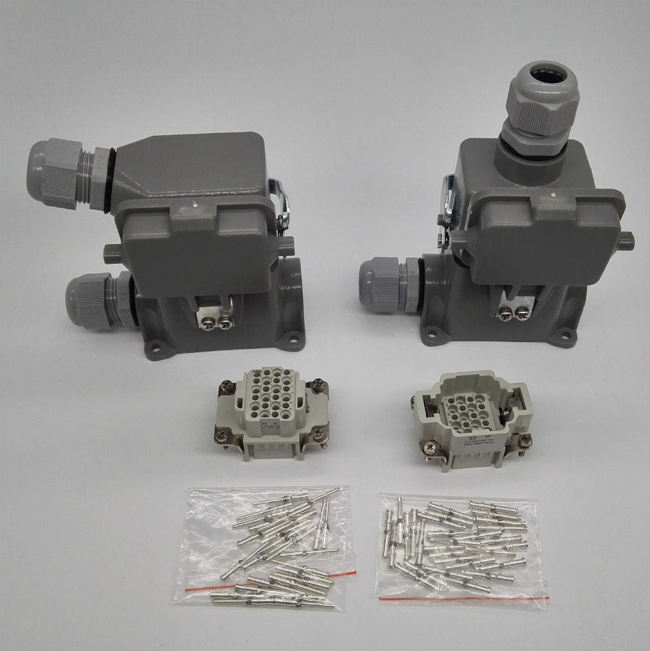 重载连接器矩形航空插头机器人机车电气防水接插件hdc-hdd-024