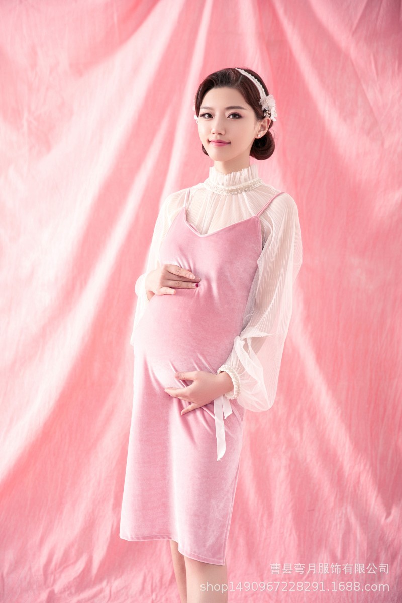 新款孕妇拍照服装时尚妈咪大肚照写真服影楼孕妇摄影艺术照服装韩