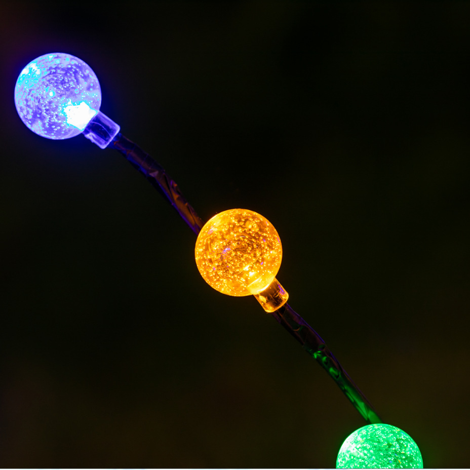 太阳能气泡球灯led圆球灯 太阳能亚克力球泡树枝灯户外草坪地插灯