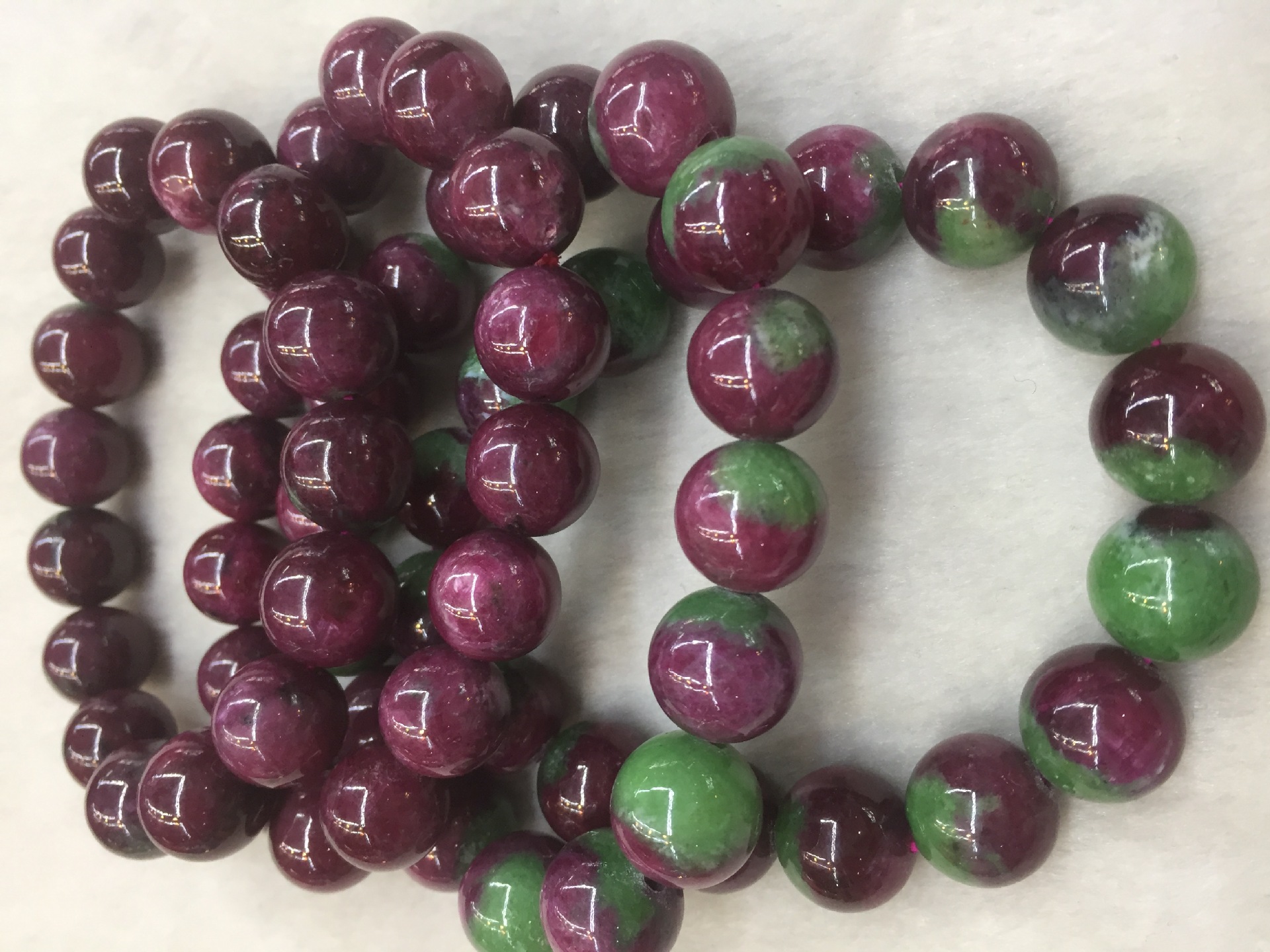 天然红绿宝单圈手链女式女款干净无杂裂精品量大价优厂家直销