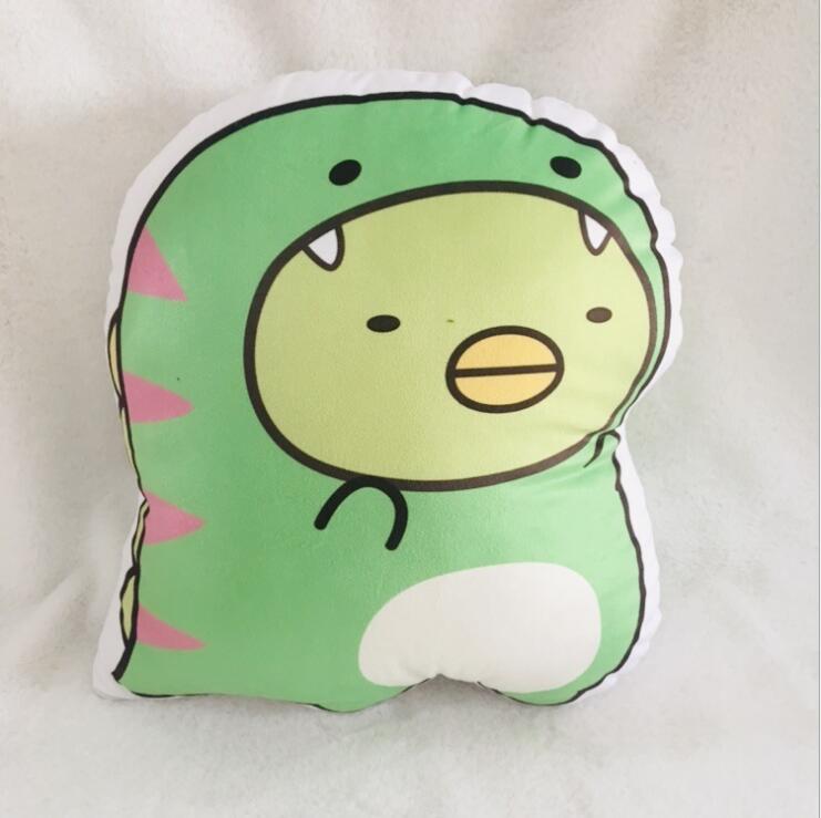 日本动漫周边角落生物恐龙系列毛绒抱枕墙角生物挂件靠枕一件代发