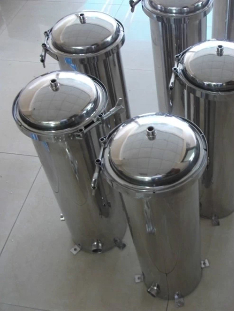 净化水垢家用滤芯式单级过滤器滤水器304不锈钢外壳4分6分1寸口