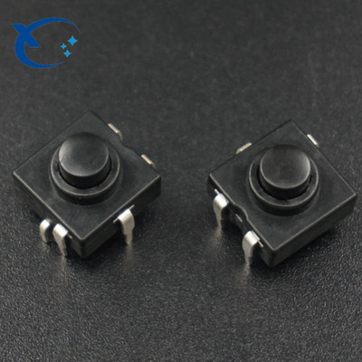 厂家直销按钮开关手电筒开关五脚12*12自锁一开一关按钮开关