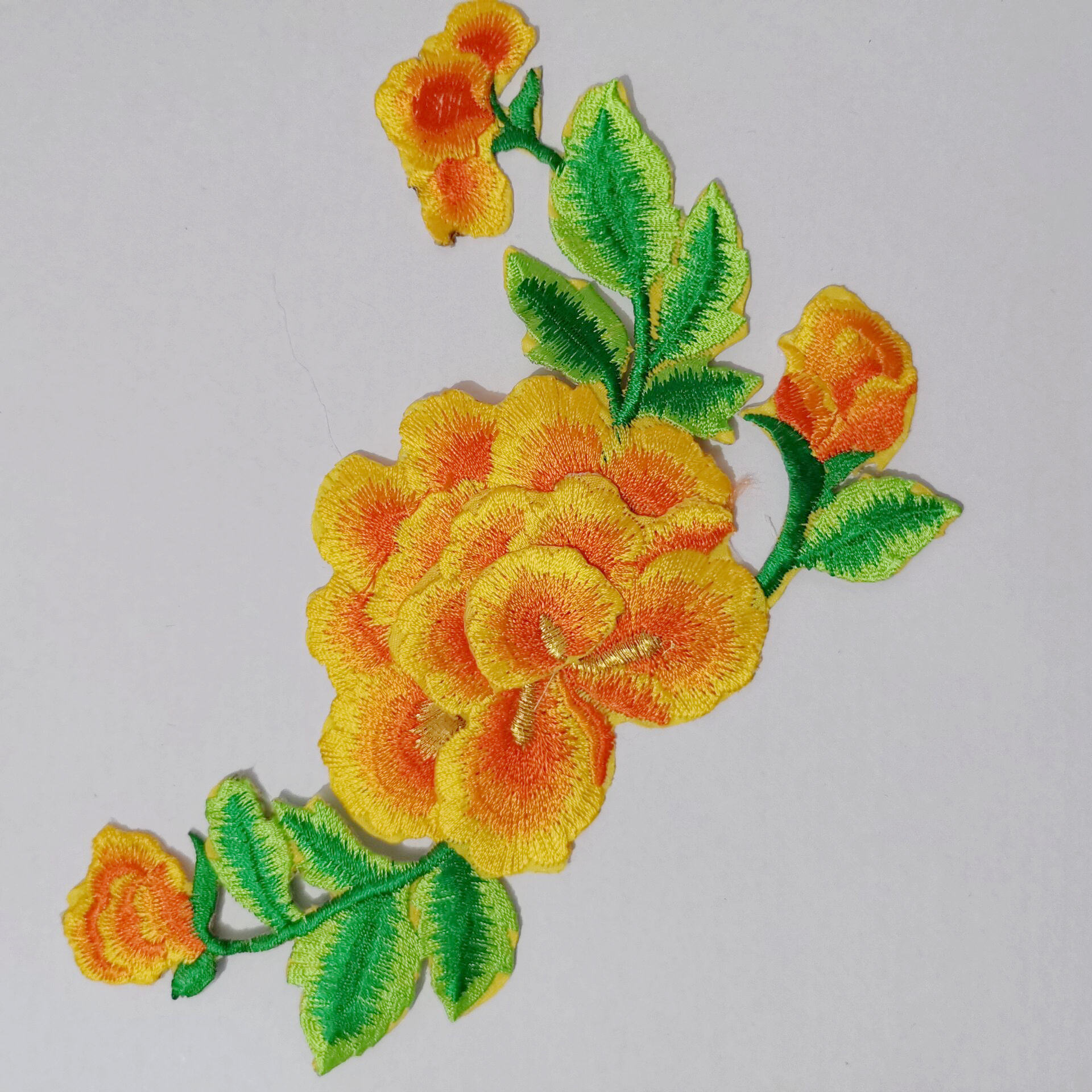 舞台服装辅料礼服旗袍花纹民族刺绣布贴立体牡丹刺绣贴花动漫diy