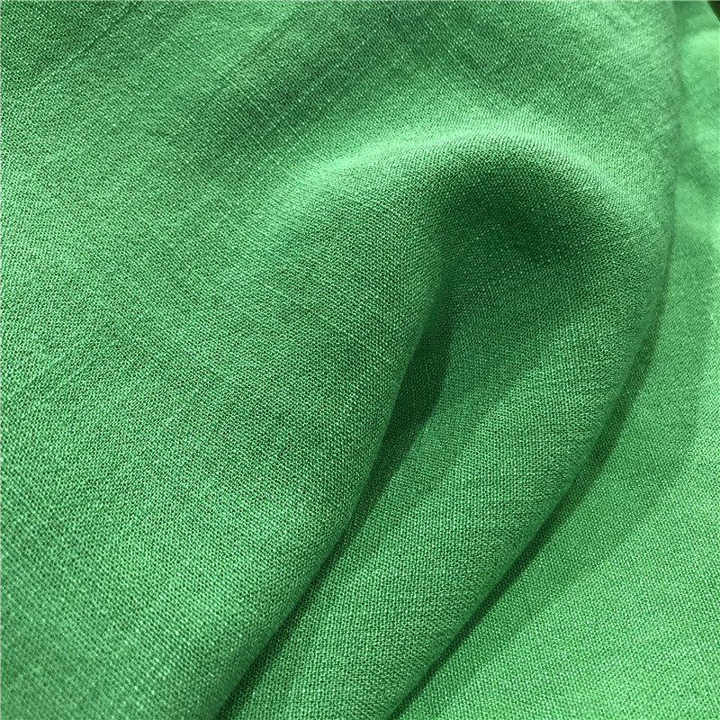 春夏亚光女装仿麻裤子面料 竹节麻汉服面料 古装上衣裙子布